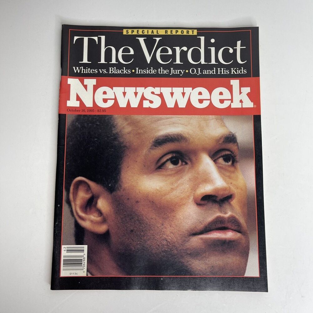Newsweek Magazine October 16, 1995 OJ SIMPSON The Verdict Special Report Issue